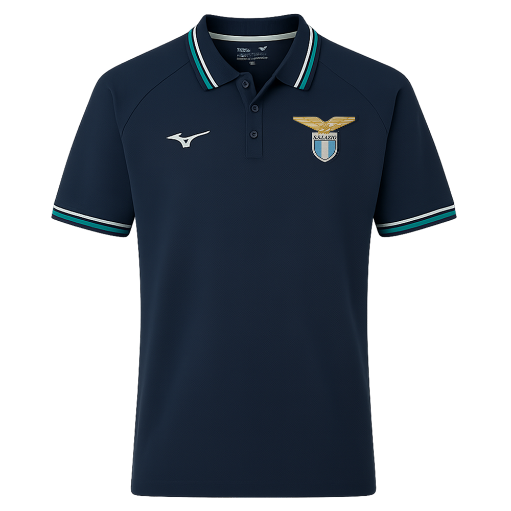 Mizuno S.S. Lazio Cotton Polo Navy Men